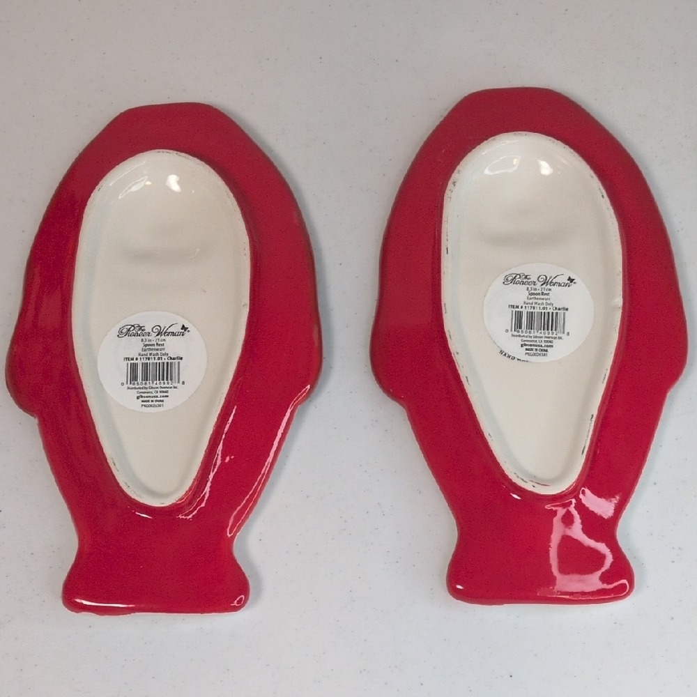 Spoon Rest Set of 2 Pioneer Woman Charlie the Dog New - Picture 2 of 2